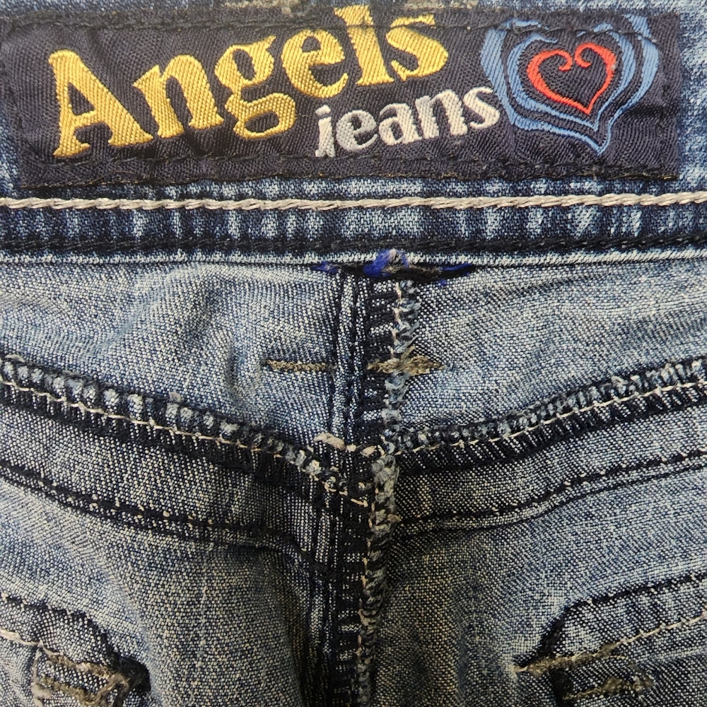 Angels Blue Jean y2k Capris Size 9? - Picture 4 of 4